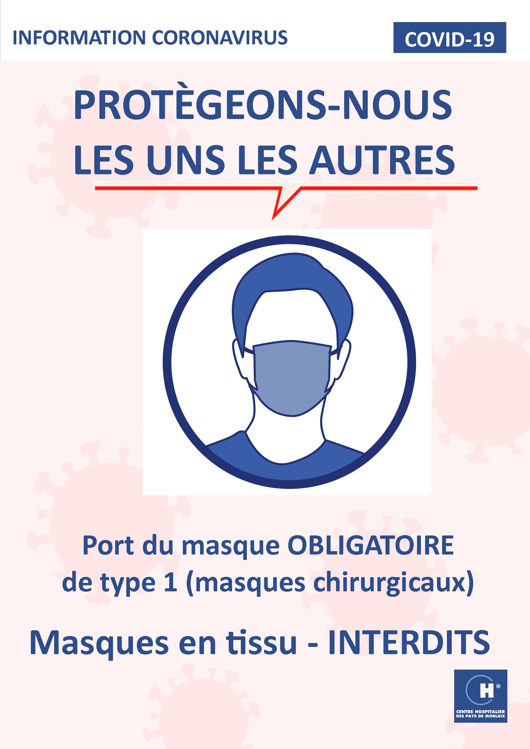 interdiction masques en tissu