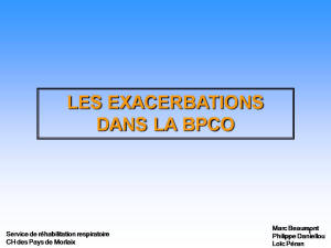 Les exacerbations dans la BPCO