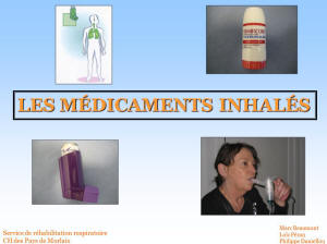 Les médicaments inhalés