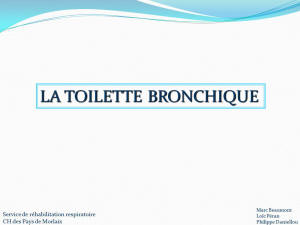 La toilette bronchique